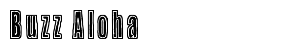 Buzz Aloha font preview